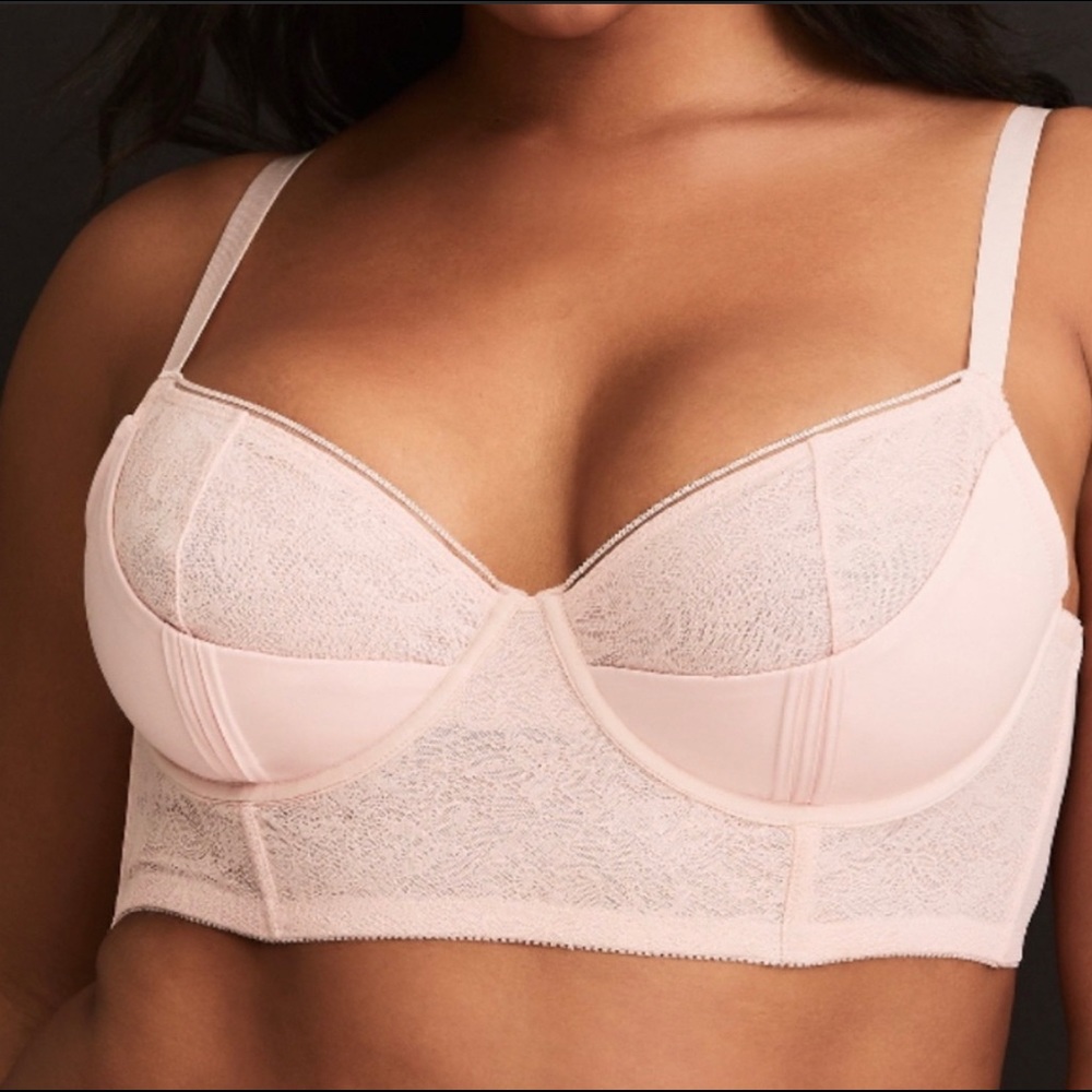 Torrid light pink bralette